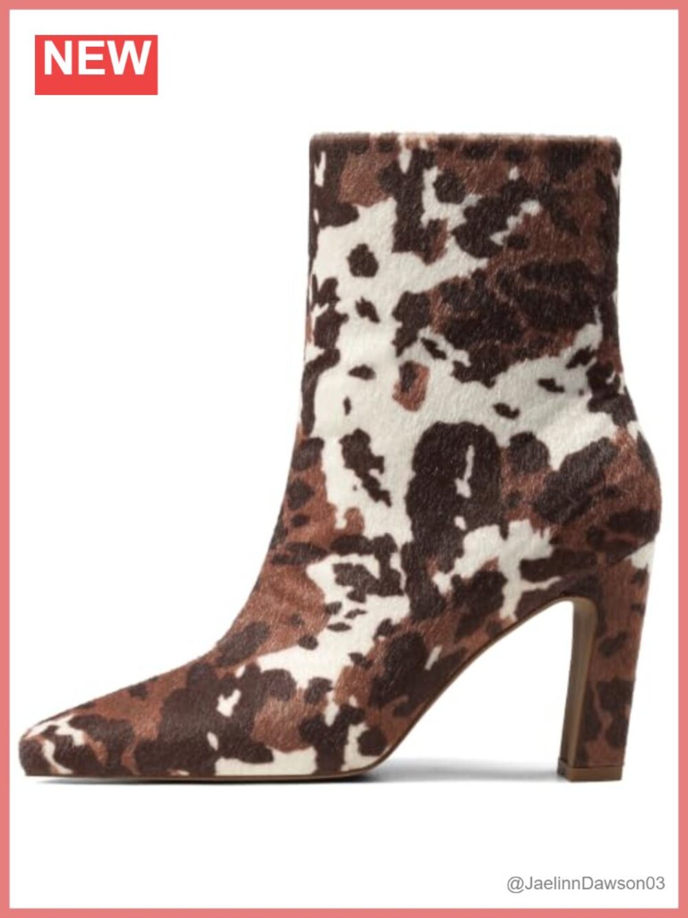 Women's Square Toe Ankle Boots Faux Suede Chunky Heel Booties